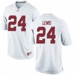 Youth Alabama Crimson Tide #24 Terrell Lewis White Game NCAA College Football Jersey 2403JFAP6